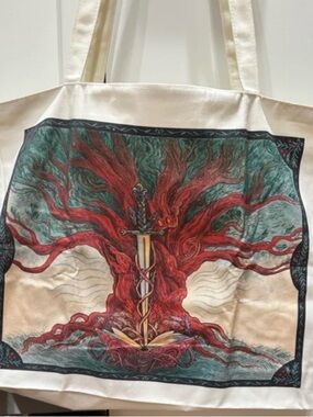 Beneath The Yew Tree Tote Bag with zipper. New in package